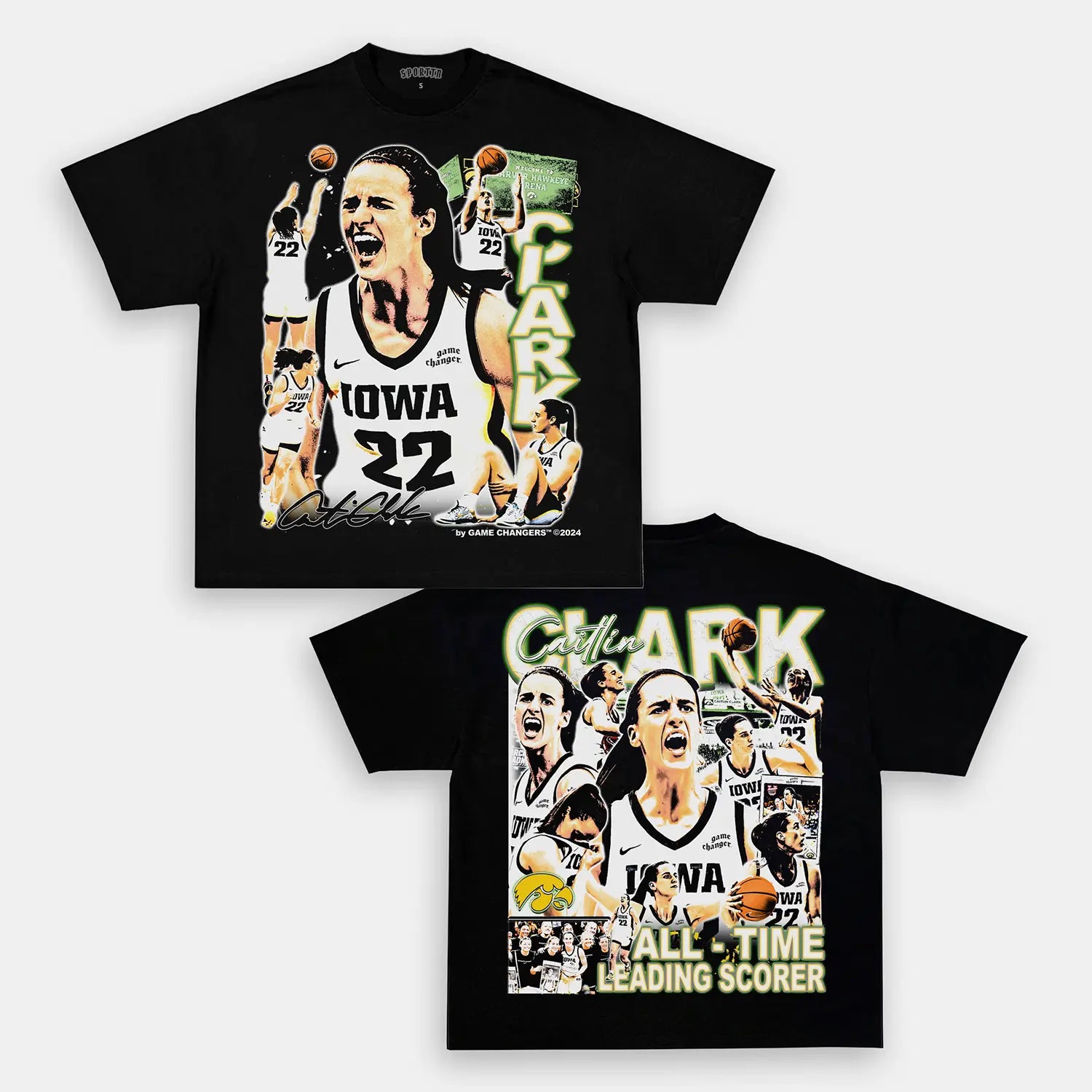 CAITLIN CLARK V2 TEE - [DS] Style001 - clothing by TeeHivey.com (Image 1)