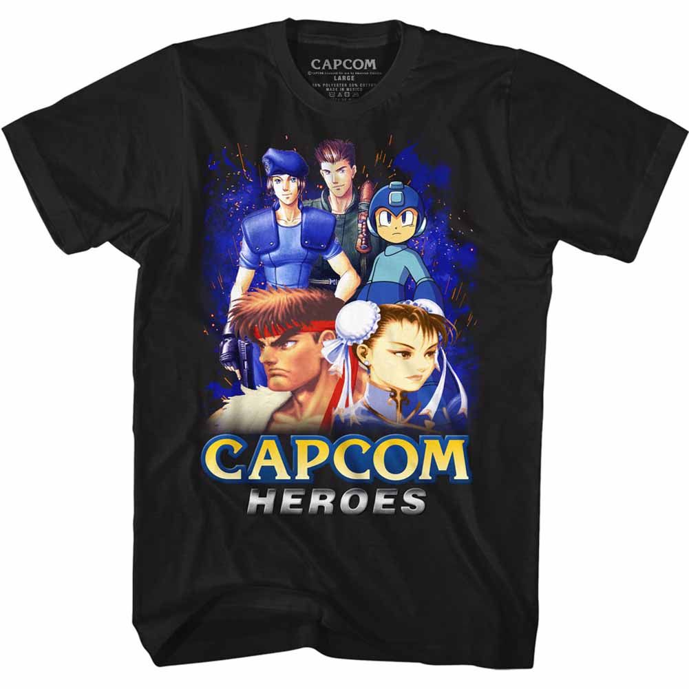 Capcom - Heroes 1 - Short Sleeve - Adult - T-Shirt - clothing by TeeHivey.com