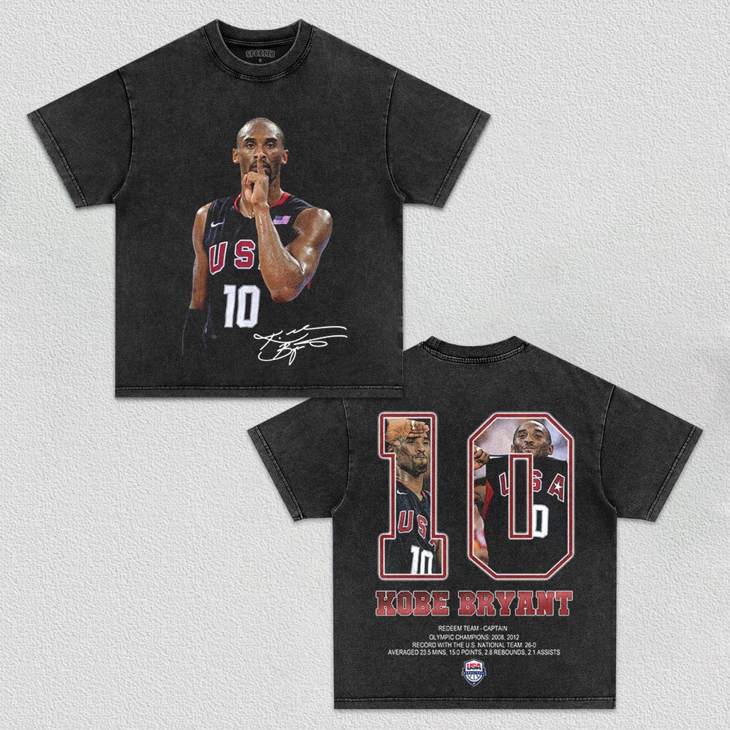 CAPTAIN AMERICA -KOBE TEE - clothing by TeeHivey.com (Image 2)