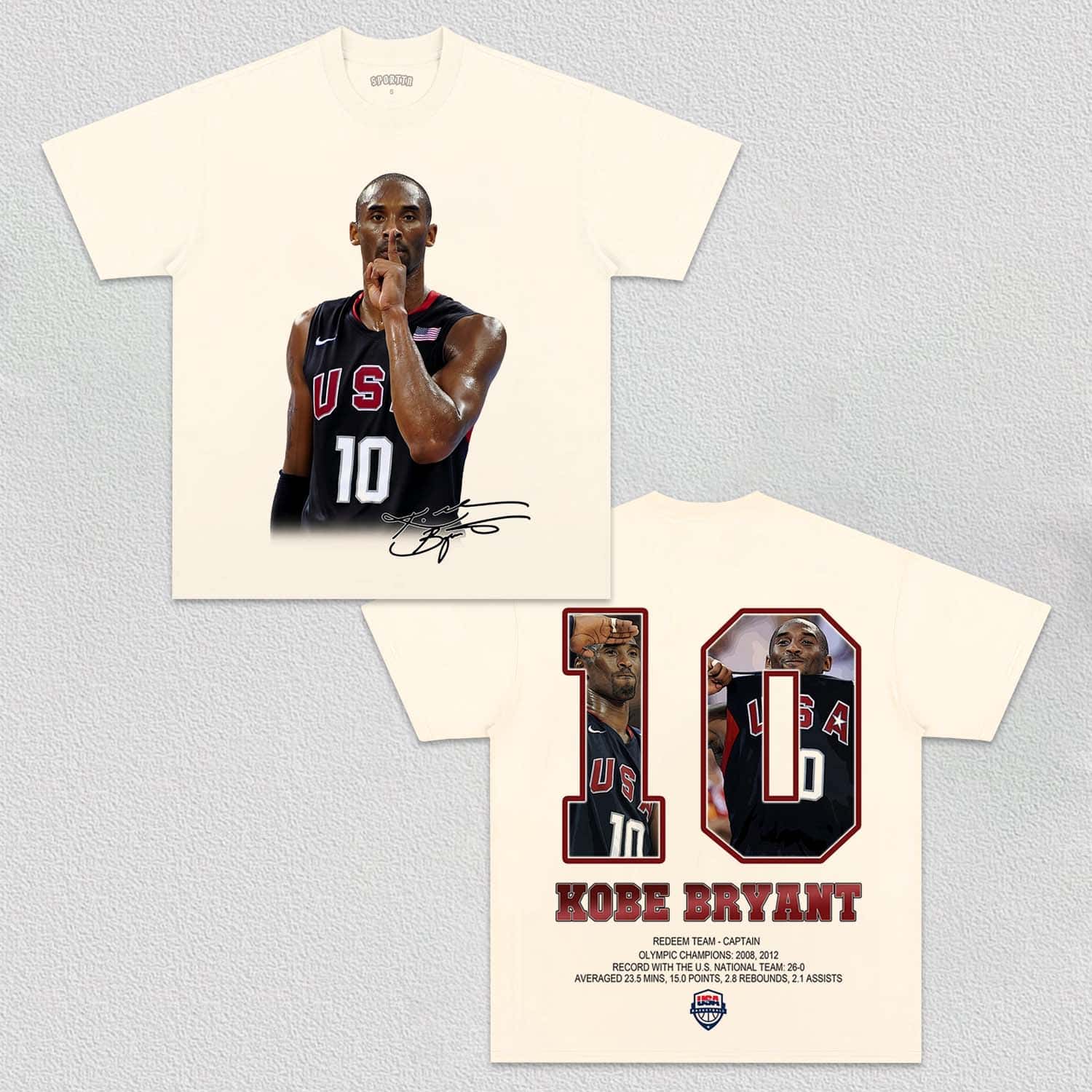 CAPTAIN AMERICA -KOBE TEE - clothing by TeeHivey.com (Image 3)