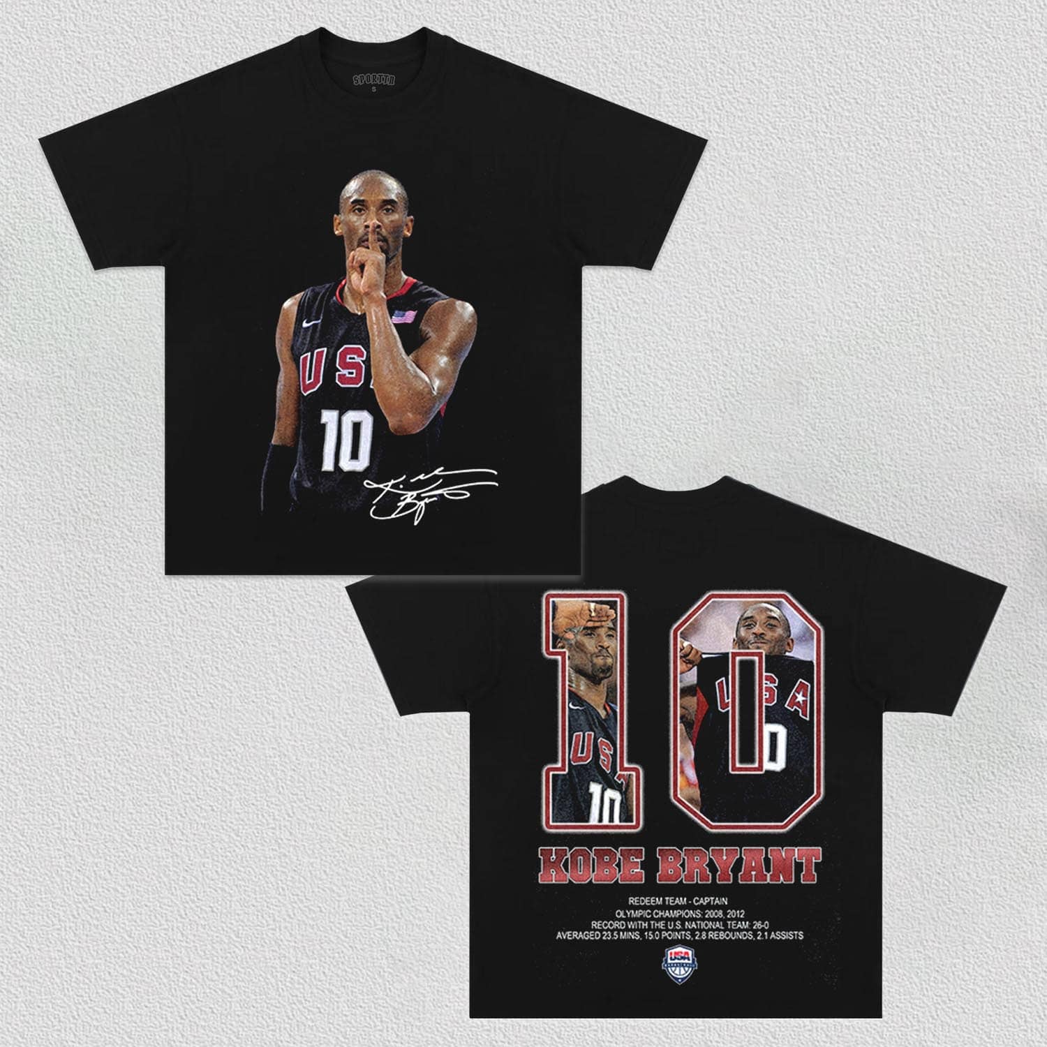 CAPTAIN AMERICA -KOBE TEE - clothing by TeeHivey.com (Image 4)