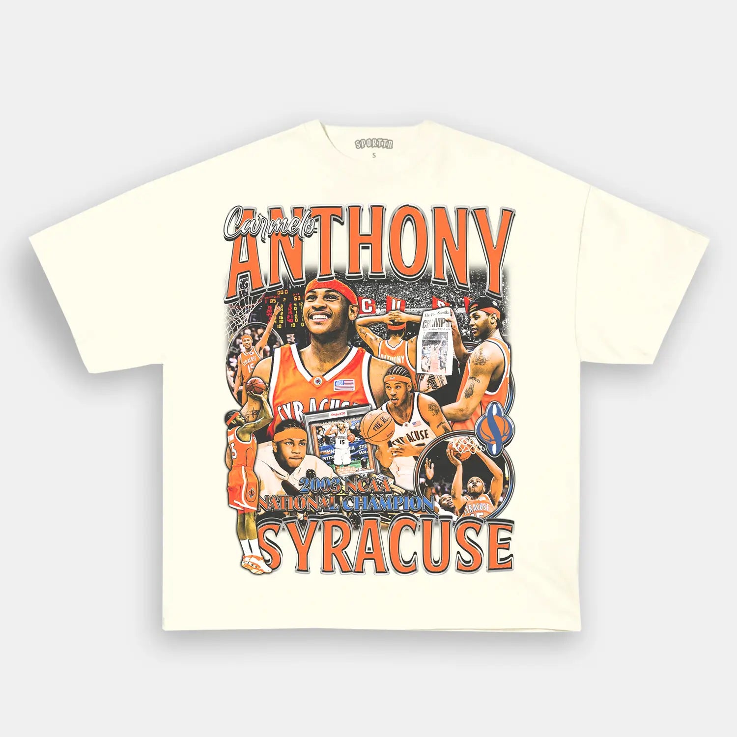 CARMELO SYRACUSE TEE Style002 - clothing by TeeHivey.com (Image 4)