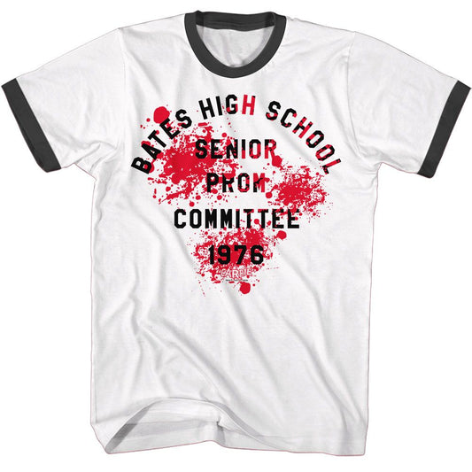 Carrie - Bates High School Prom 76 - Short Sleeve - Adult - Ringer T-Shirt