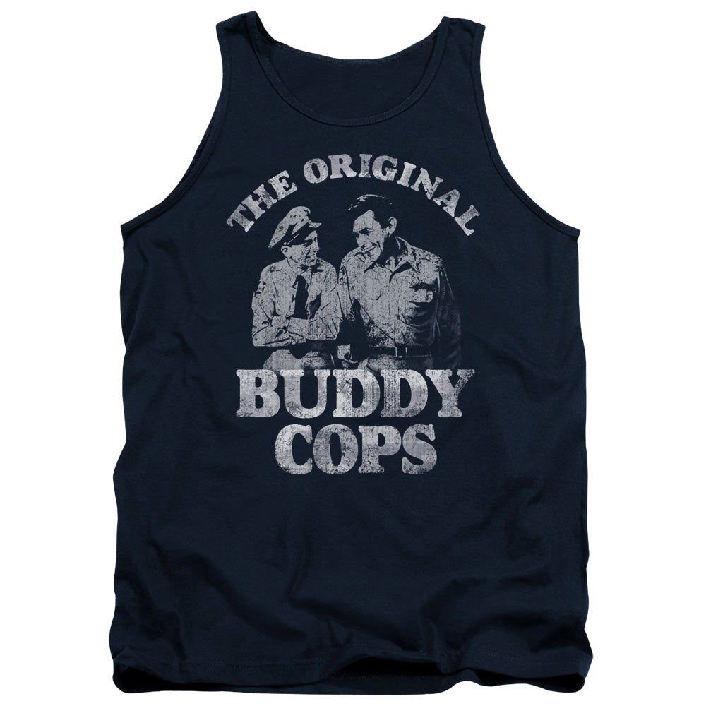 Andy Griffith Buddy Cops Mens Tank Top Shirt Navy