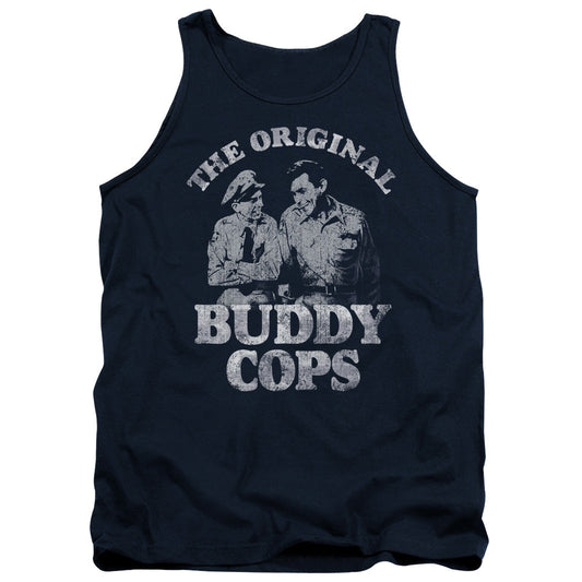Andy Griffith Buddy Cops Mens Tank Top Shirt Navy