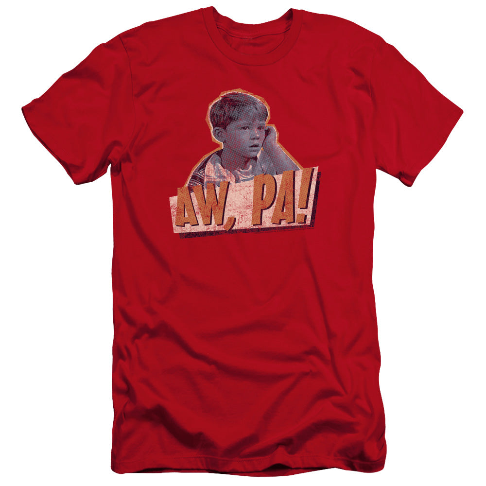 Andy Griffith Aw Pa Premium Bella Canvas Slim Fit Mens T Shirt Red - clothing by TeeHivey.com (Image 1)