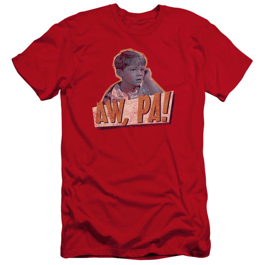Andy Griffith Aw Pa Premium Bella Canvas Slim Fit Mens T Shirt Red - clothing by TeeHivey.com (Image 1)