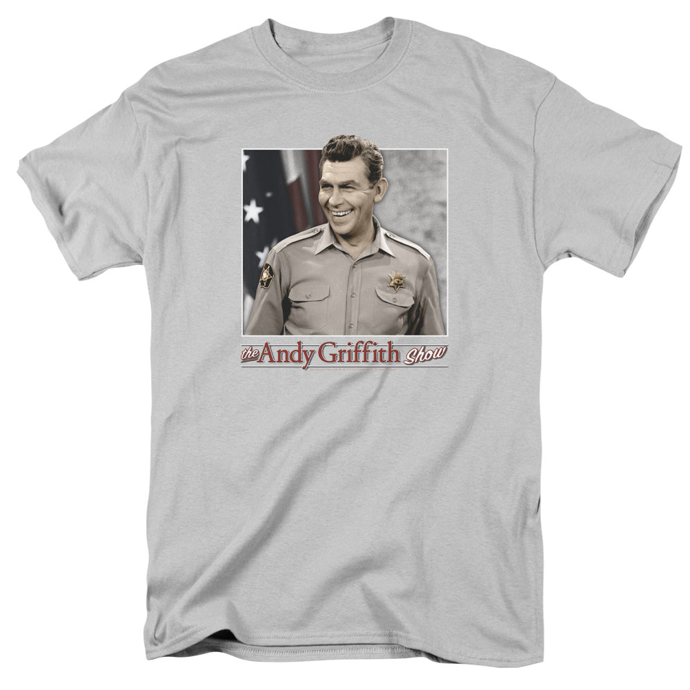 Andy Griffith All American Mens T Shirt Silver - clothing by TeeHivey.com (Image 2)