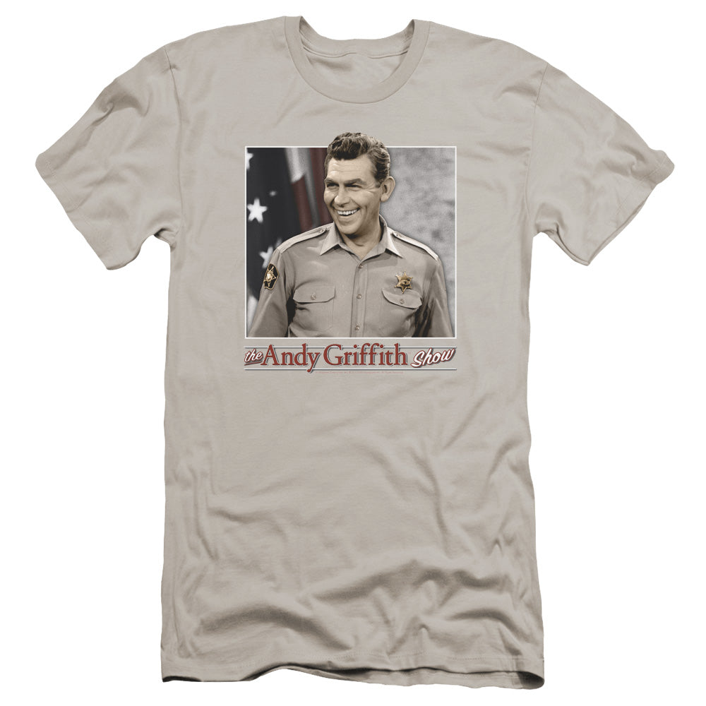 Andy Griffith All American Premium Bella Canvas Slim Fit Mens T Shirt Silver - clothing by TeeHivey.com