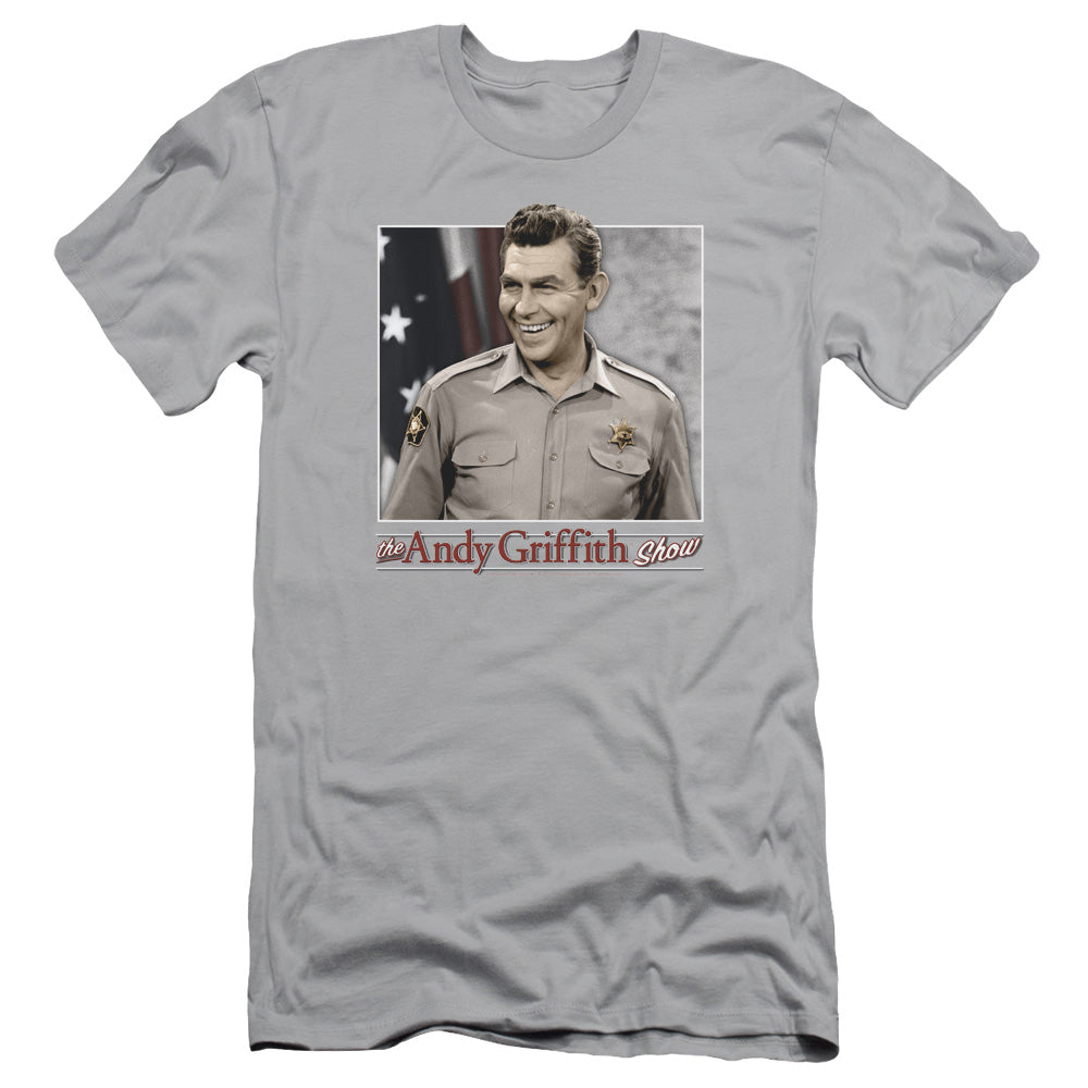 Andy Griffith All American Slim Fit Mens T Shirt Silver - clothing by TeeHivey.com