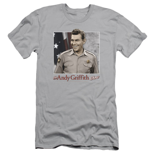 Andy Griffith All American Slim Fit Mens T Shirt Silver - clothing by TeeHivey.com