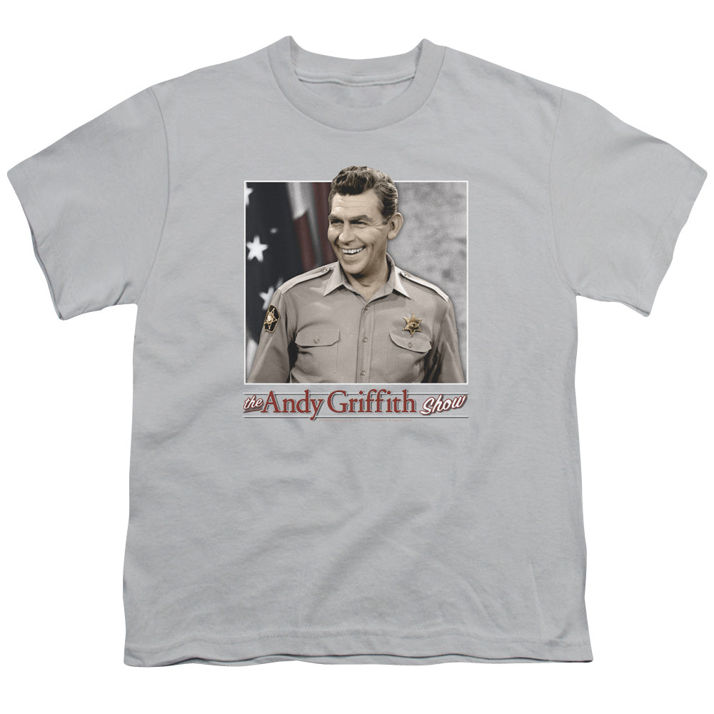 Andy Griffith All American Kids Youth T Shirt Silver - clothing by TeeHivey.com (Image 1)