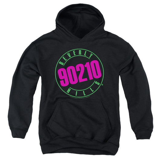 90210 Neon Kids Youth Hoodie Black