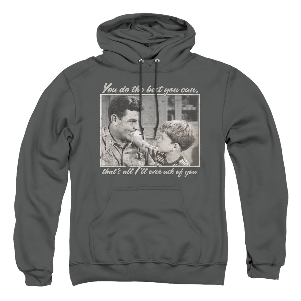 Andy Griffith Wise Words Mens Hoodie Charcoal - clothing by TeeHivey.com (Image 5)