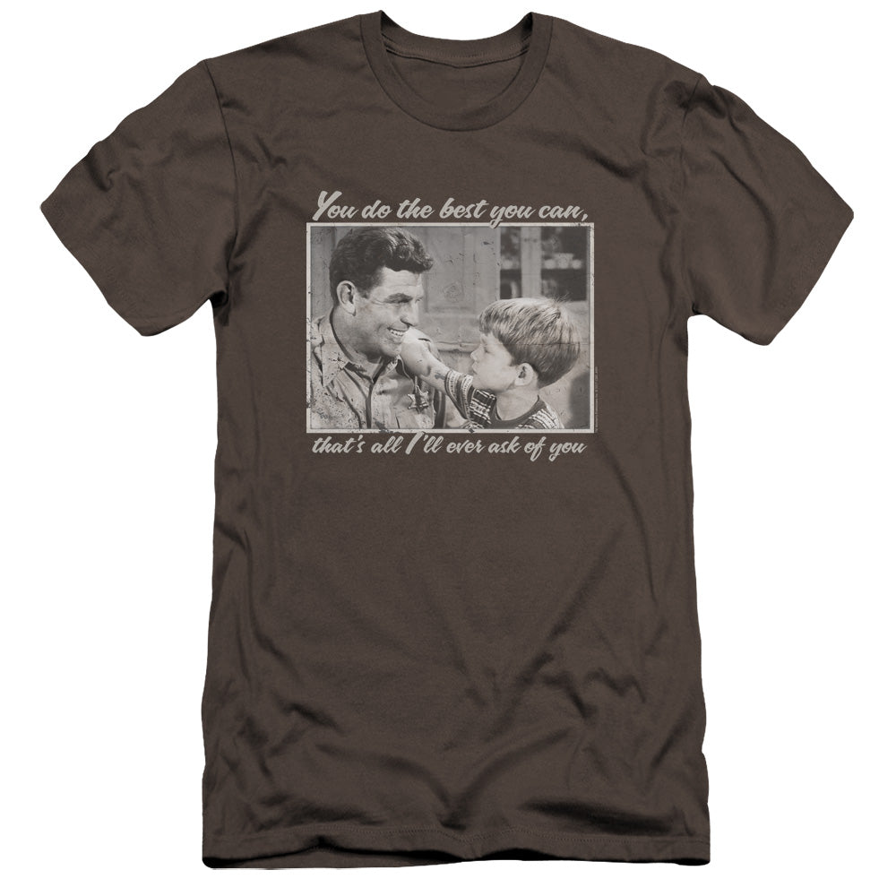Andy Griffith Wise Words Premium Bella Canvas Slim Fit Mens T Shirt Charcoal - clothing by TeeHivey.com (Image 2)
