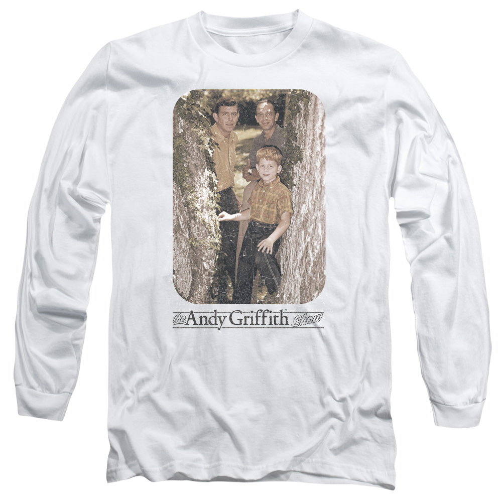 Andy Griffith Tree Photo Mens Long Sleeve Shirt White - clothing by TeeHivey.com (Image 3)
