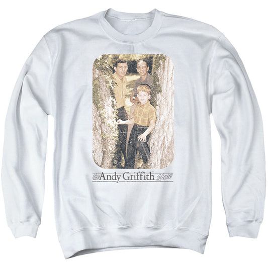 Andy Griffith Tree Photo Mens Crewneck Sweatshirt White - clothing by TeeHivey.com