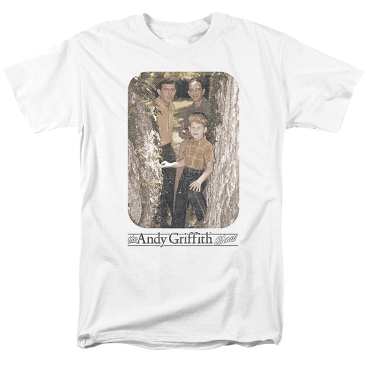 Andy Griffith Tree Photo Mens T Shirt White - clothing by TeeHivey.com (Image 1)