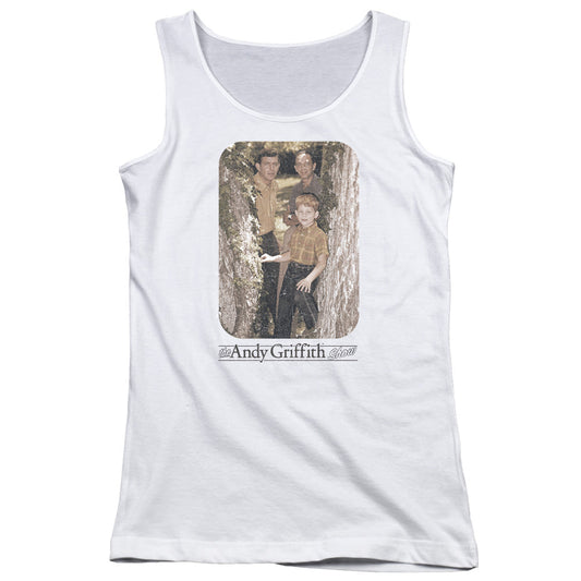 Andy Griffith Tree Photo Womens Tank Top Shirt White - clothing by TeeHivey.com