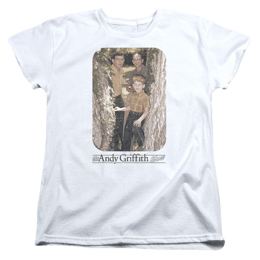 Andy Griffith Tree Photo Womens T Shirt White - clothing by TeeHivey.com (Image 1)
