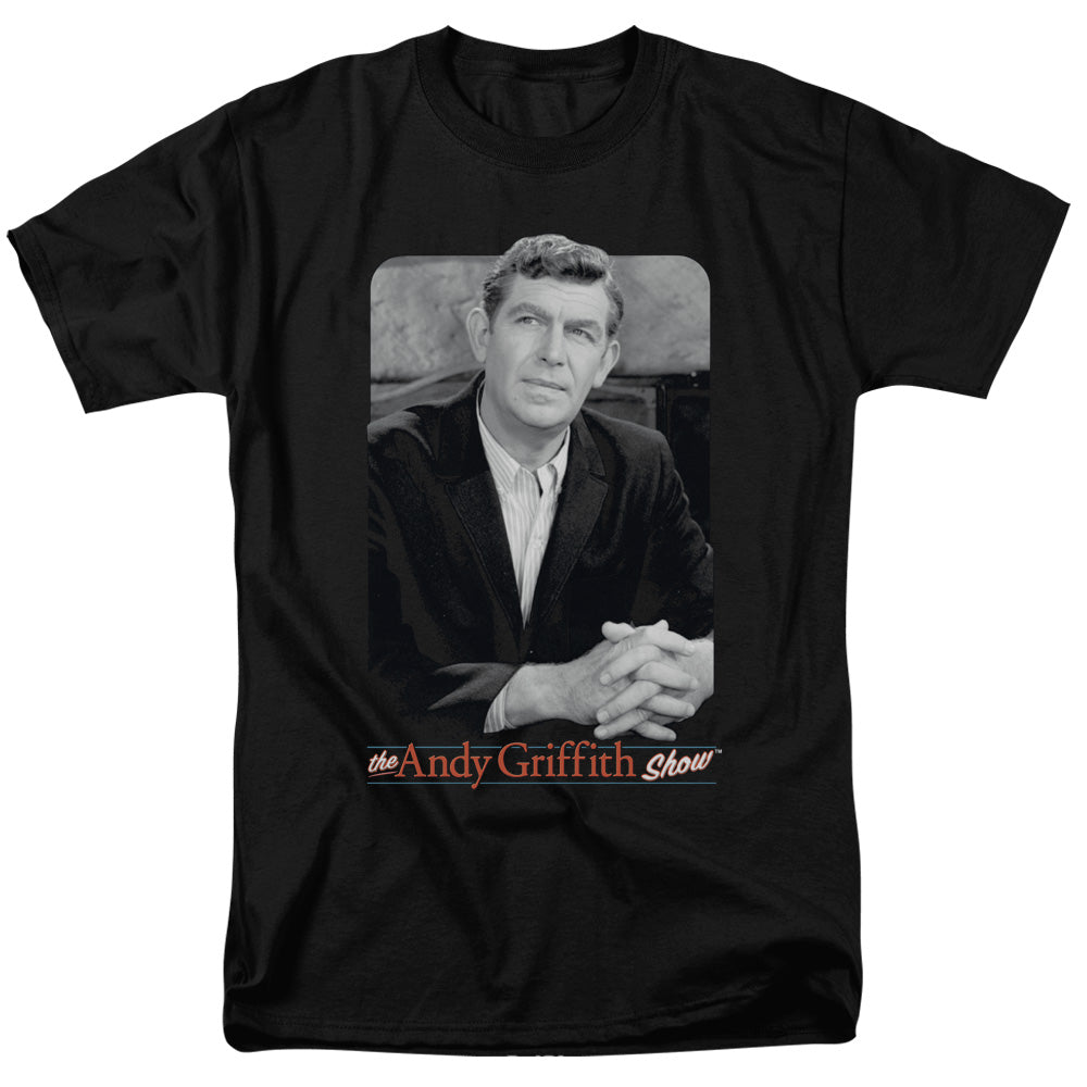 Andy Griffith Classic Andy Mens T Shirt Black - clothing by TeeHivey.com (Image 1)