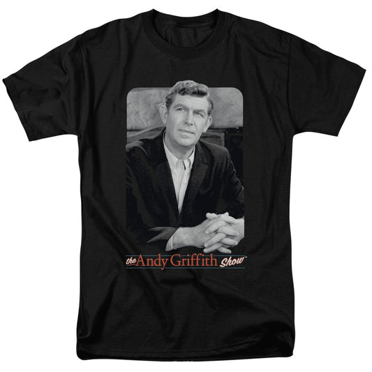 Andy Griffith Classic Andy Mens T Shirt Black - clothing by TeeHivey.com (Image 1)