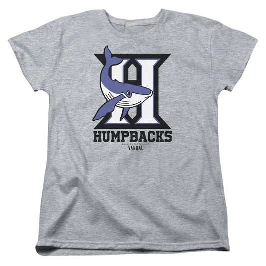 American Vandal Humpbacks Womens T Shirt Athletic Heather - clothing by TeeHivey.com (Image 1)