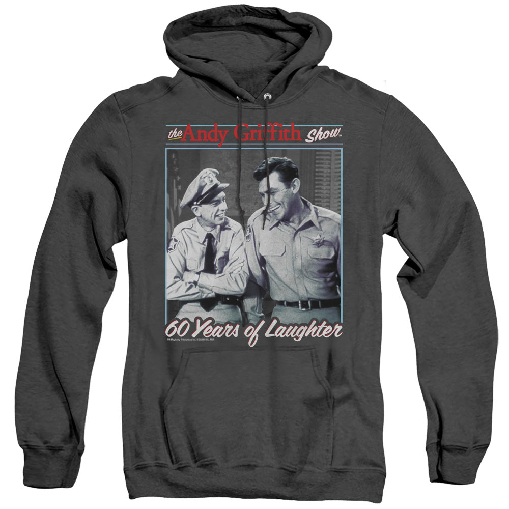 Andy Griffith 60 Years Of Laughter Mens Heather Hoodie Black - clothing by TeeHivey.com (Image 4)