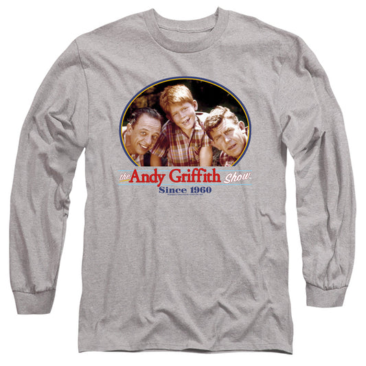 Andy Griffith Andy Since 1960 Mens Long Sleeve Shirt Athletic Heather - clothing by TeeHivey.com (Image 1)
