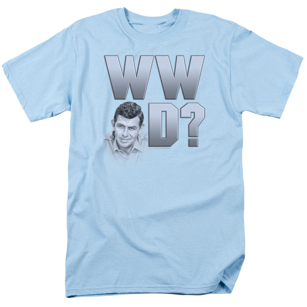 Andy Griffith Wwad Mens T Shirt Light Blue - clothing by TeeHivey.com (Image 1)