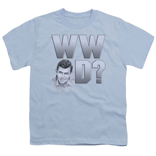Andy Griffith Wwad Kids Youth T Shirt Light Blue - clothing by TeeHivey.com (Image 1)