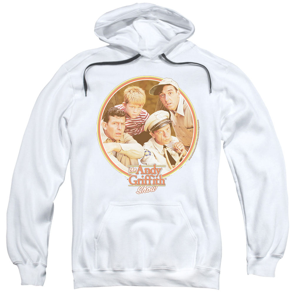 Andy Griffith Boys Club Mens Hoodie White