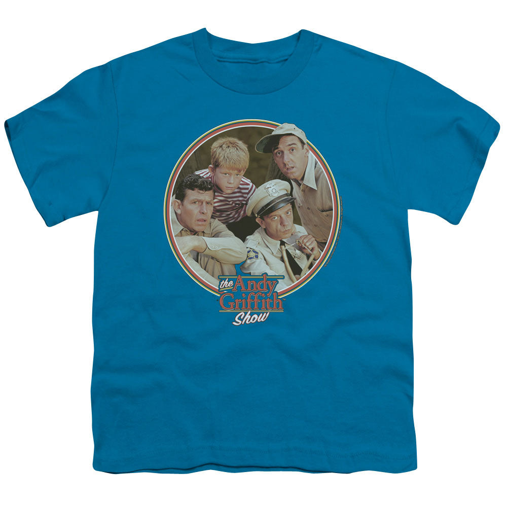 Andy Griffith Boys Club Kids Youth T Shirt Turquoise