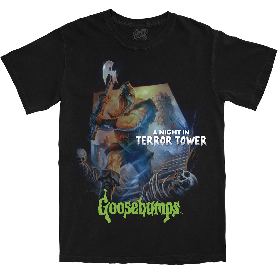 GOOSEBUMPS: A NIGHT IN TERROR TOWER - T-SHIRT (COMFORT COLORS)