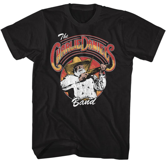 Charlie Daniels Band - Logo & Fiddlin - Short Sleeve - Adult - T-Shirt - clothing by TeeHivey.com