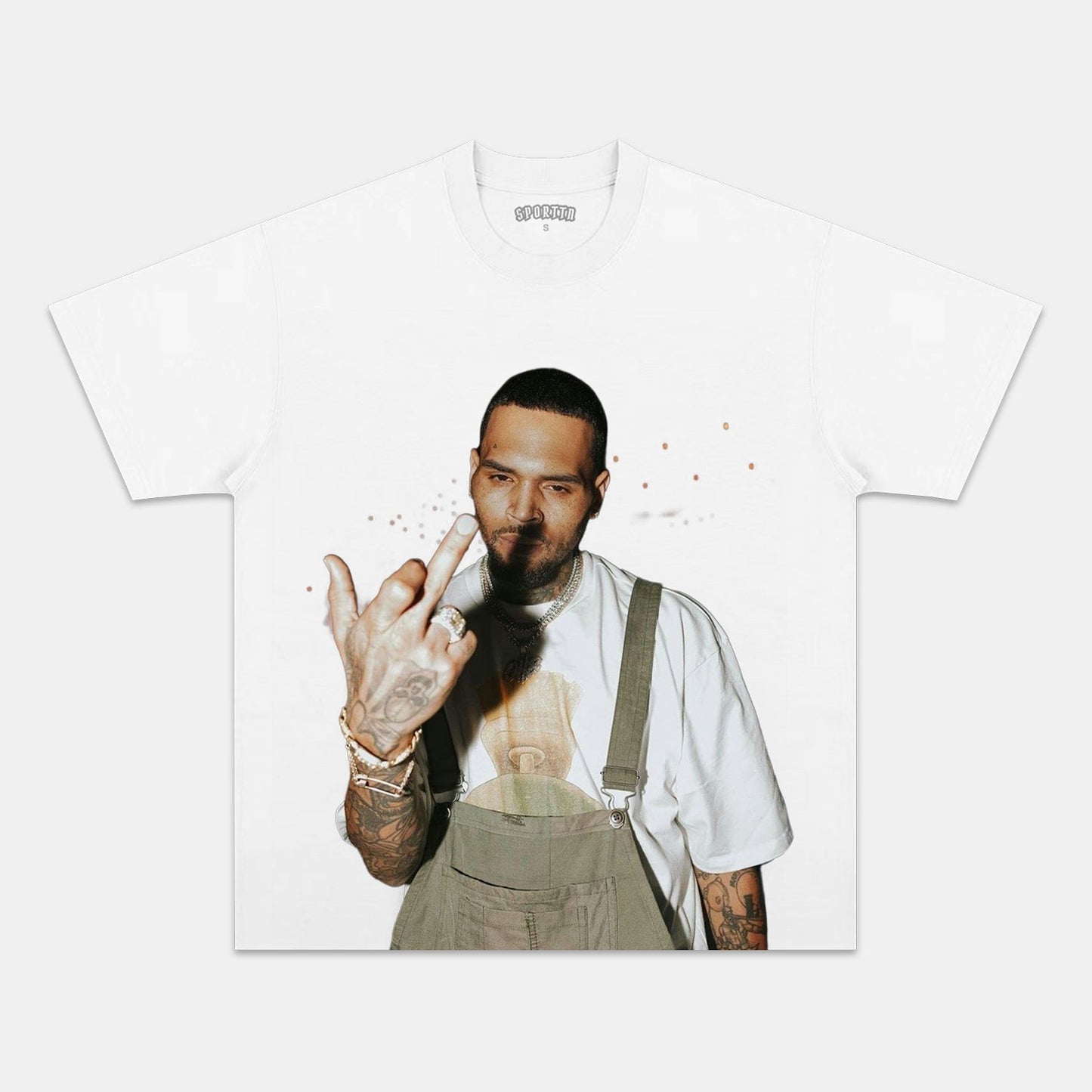 BIG FACE CHRIS BROWN TEE Style001