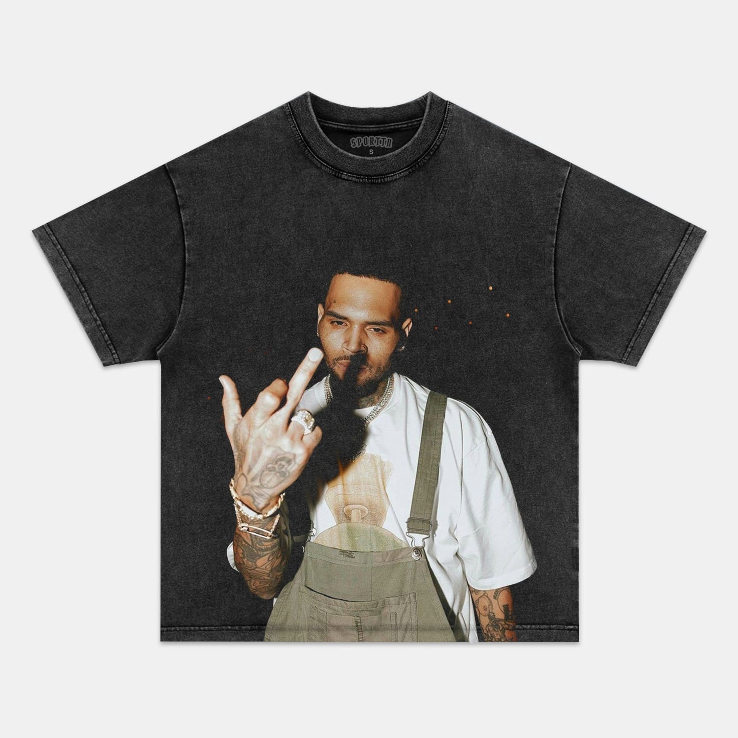 BIG FACE CHRIS BROWN TEE Style001