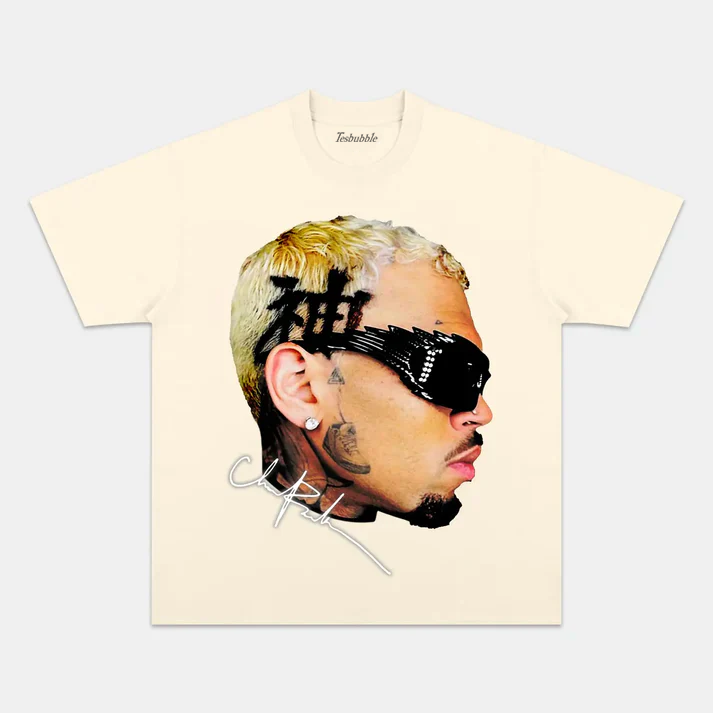 CHRIS BROWN BIG FACE V2  TEE - clothing by TeeHivey.com (Image 4)