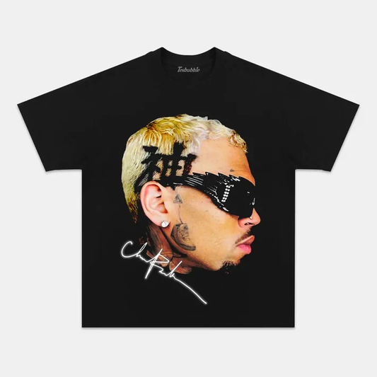 CHRIS BROWN BIG FACE V2  TEE - clothing by TeeHivey.com (Image 1)
