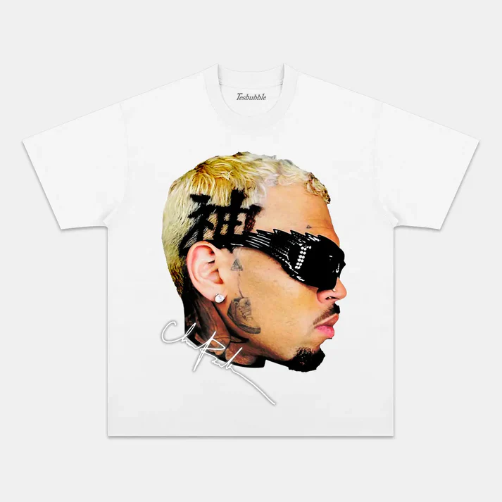 CHRIS BROWN BIG FACE V2  TEE - clothing by TeeHivey.com (Image 3)