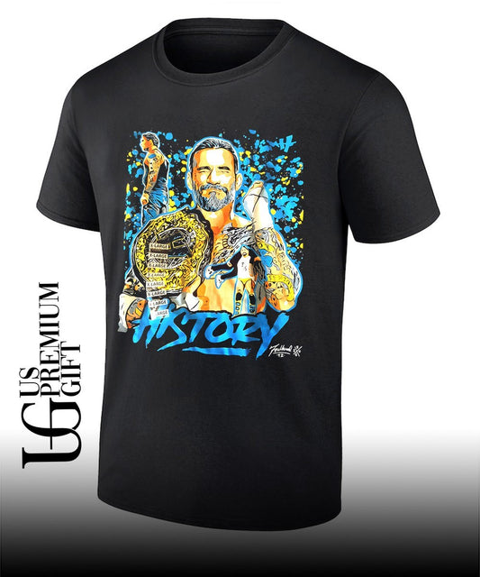 CM Punk AEW World Champion History shirt