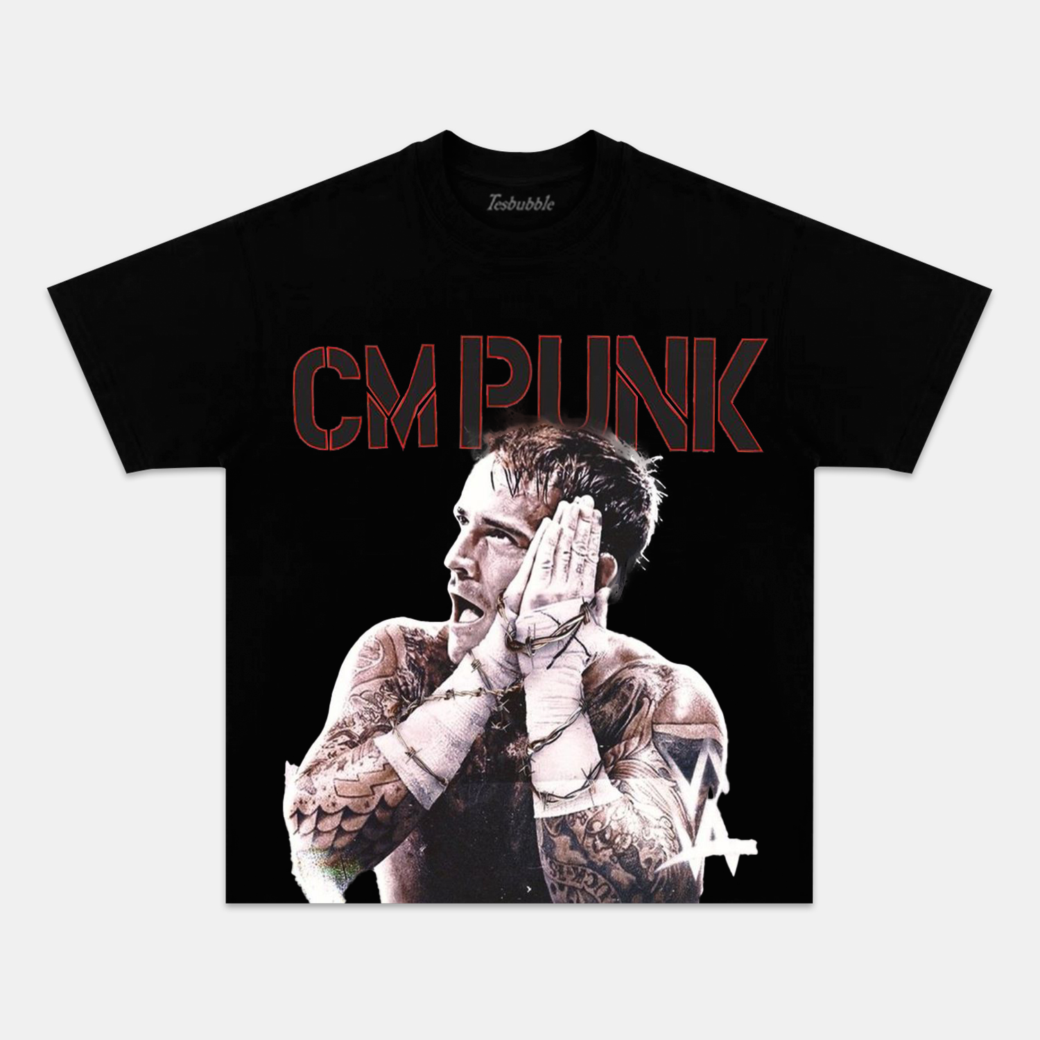 CM PUNK TEE Style003 - clothing by TeeHivey.com (Image 1)