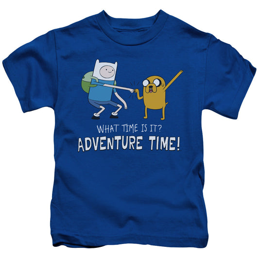 Adventure Time Fist Bump Juvenile Kids Youth T Shirt Royal Blue