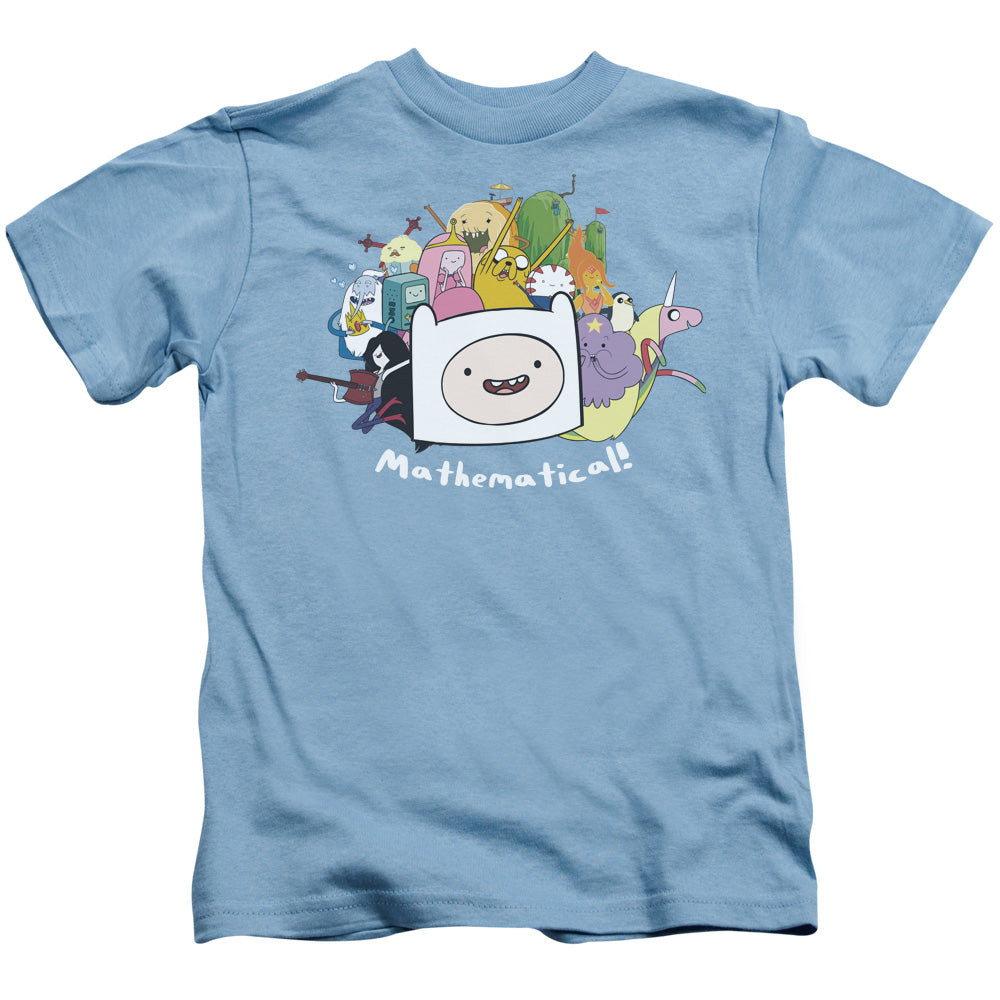 Adventure Time Mathematical Juvenile Kids Youth T Shirt Carolina Blue