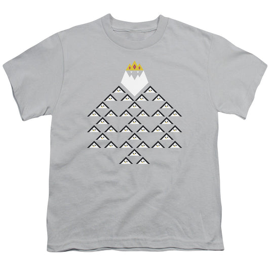 Adventure Time Ice King Triangle Kids Youth T Shirt Silver