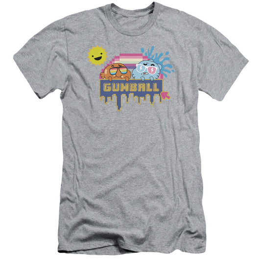 Amazing World of Gumball Sunshine Slim Fit Mens T Shirt Athletic Heather