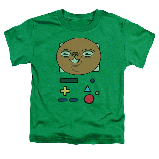 Adventure Time Bmo Mask Toddler Kids Youth T Shirt Kelly Green