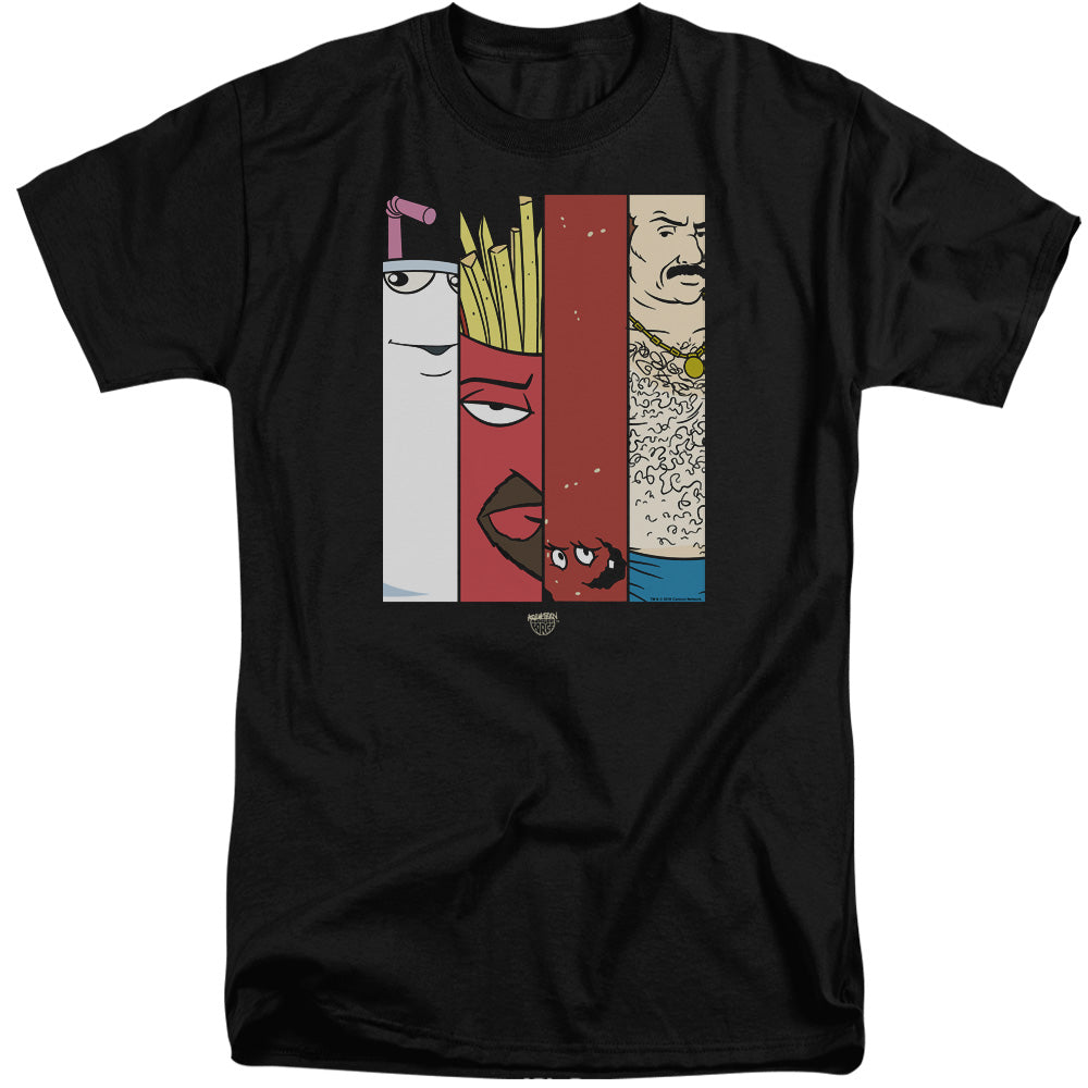 Aqua Teen Hunger Force Group Tiles Mens Tall T Shirt Black - clothing by TeeHivey.com (Image 3)