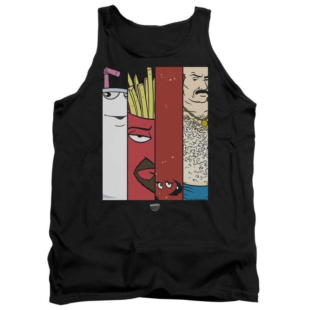Aqua Teen Hunger Force Group 2 Tiles Mens Tank Top Shirt Black - clothing by TeeHivey.com