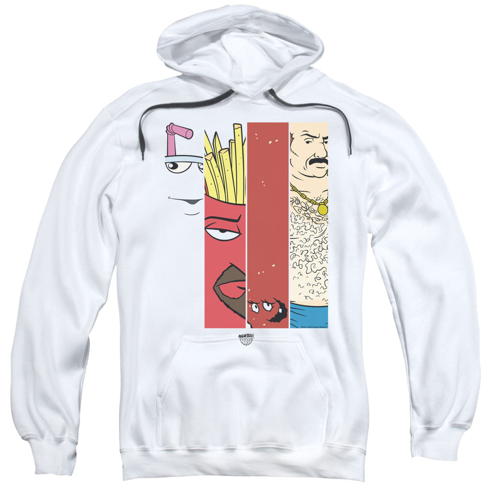 Aqua Teen Hunger Force Group Tiles Mens Hoodie White - clothing by TeeHivey.com (Image 1)